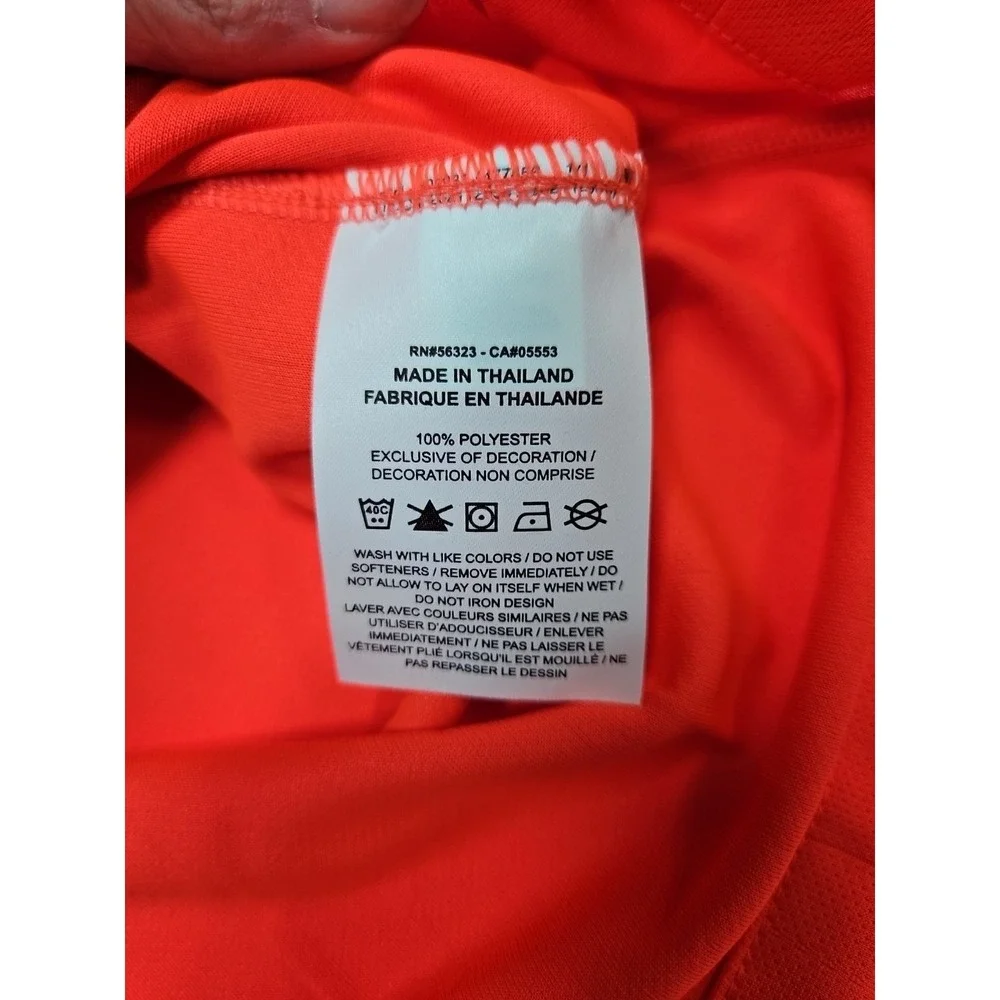 Nike Dri-FIT Mens Orange Soccer Referee Long Sleeve Jersey Size Small NWT Flawed
